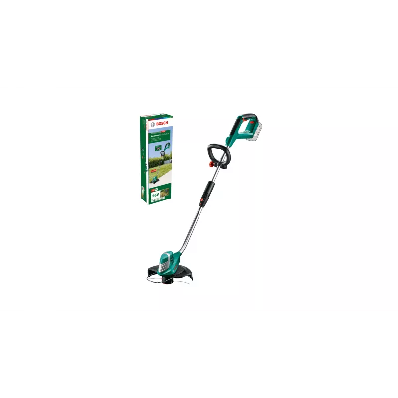 Bosch AdvancedGrassCut 36 belaidė žoliapjovė be akumuliatoriaus ir įkroviklio, styginė žoliapjovė, 30 cm, nailono valas, D formos rankena, 1,6 mm, 6 m