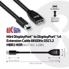CLUB3D Mini DisplayPort į DisplayPort1.4 ilginimo kabelis 8K60Hz DSC1.2 HBR3 HDR M/F 1m/3,28 pėd.