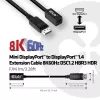 CLUB3D Mini DisplayPort 1.4 į DisplayPort ilginimo kabelis 8K60Hz DSC 1.2 HBR3 HDR abipusis F/M 1m/3,28ft