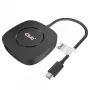 CLUB3D USB Type C 3.2 Gen 1 Multi Stream Transport (MST) Hub DisplayPort 1.4 Trigubas Monitorius