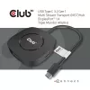 CLUB3D USB Type C 3.2 Gen 1 Multi Stream Transport (MST) Hub DisplayPort 1.4 Trigubas Monitorius