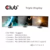 CLUB3D USB Type C 3.2 Gen 1 Multi Stream Transport (MST) Hub DisplayPort 1.4 Trigubas Monitorius