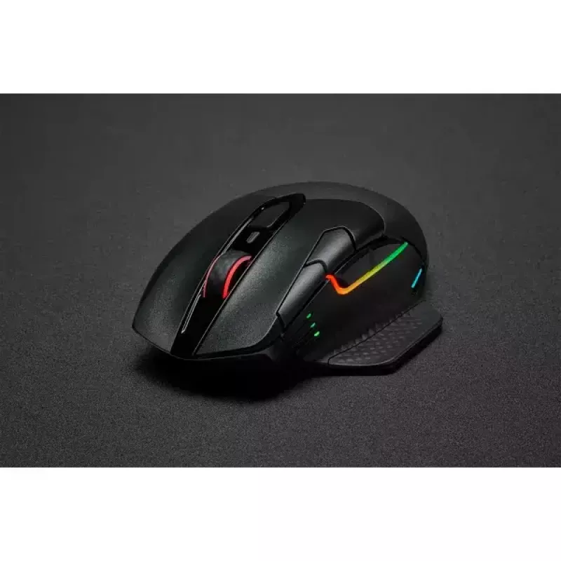 Pelė Corsair DARK CORE RGB PRO RF Wireless + Bluetooth + USB Type-A
