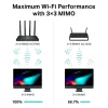 TP-Link Archer C80 belaidis maršrutizatorius Gigabit Ethernet Dviejų juostų (2,4 GHz / 5 GHz) Juoda