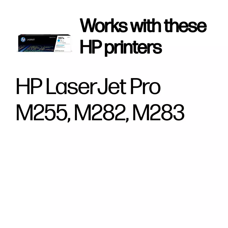 HP 207A žydra originali LaserJet tonerio kasetė, 1250 puslapių, žydra, 1 vnt.