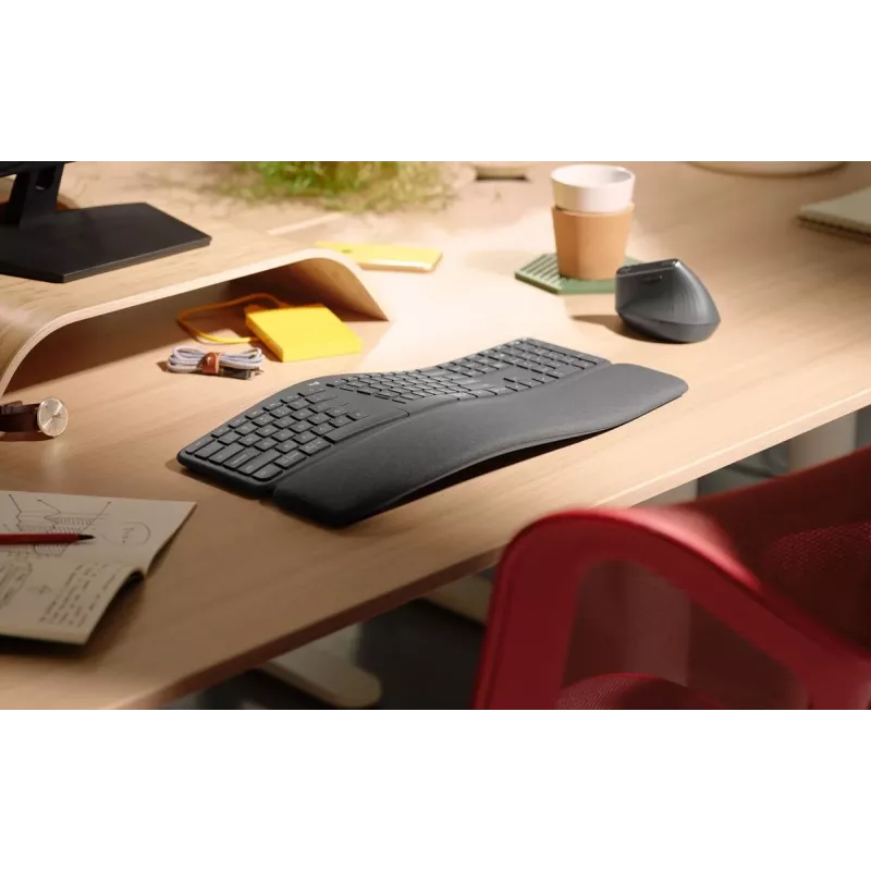 LOGITECH Ergo K860 - Belaidė išskleidžiama klaviatūra Graphite Qwerty Pan Nordic