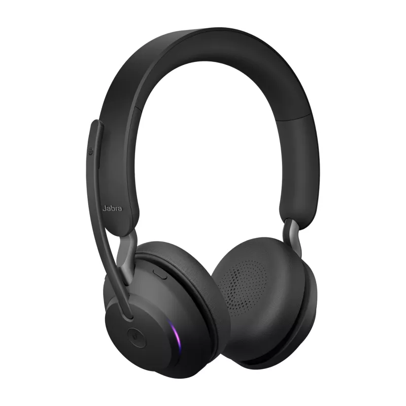 Jabra Evolve2 65 USB-C Black MS Stereo, belaidis, biuras/skambučių centras, 20 - 20000 Hz, 176,4 g, ausinės, juoda