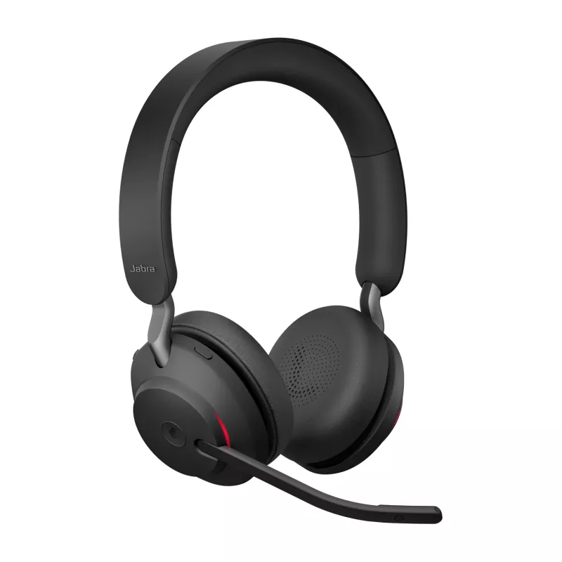 Jabra Evolve2 65 USB-C Black MS Stereo, belaidis, biuras/skambučių centras, 20 - 20000 Hz, 176,4 g, ausinės, juoda