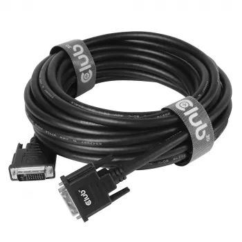 CLUB3D DVI-D Dual Link (24+1) laidas, abipusis M/M, 10 m / 32,8 pėdų, 28 AWG