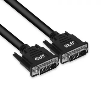 CLUB3D DVI-D Dual Link (24+1) laidas, abipusis M/M, 10 m / 32,8 pėdų, 28 AWG