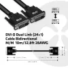 CLUB3D DVI-D Dual Link (24+1) laidas, abipusis M/M, 10 m / 32,8 pėdų, 28 AWG