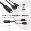 CLUB3D CAC-1331 vaizdo kabelio adapteris 0,25 m HDMI DisplayPort juodas
