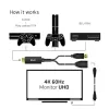 CLUB3D CAC-1331 vaizdo kabelio adapteris 0,25 m HDMI DisplayPort juodas