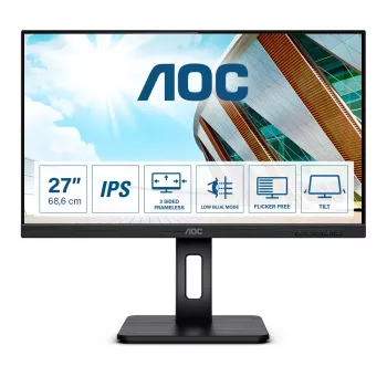 AOC P2 27P2Q kompiuterio monitorius 68,6 cm (27 colių) 1920 x 1080 pikselių Full HD LED juodas