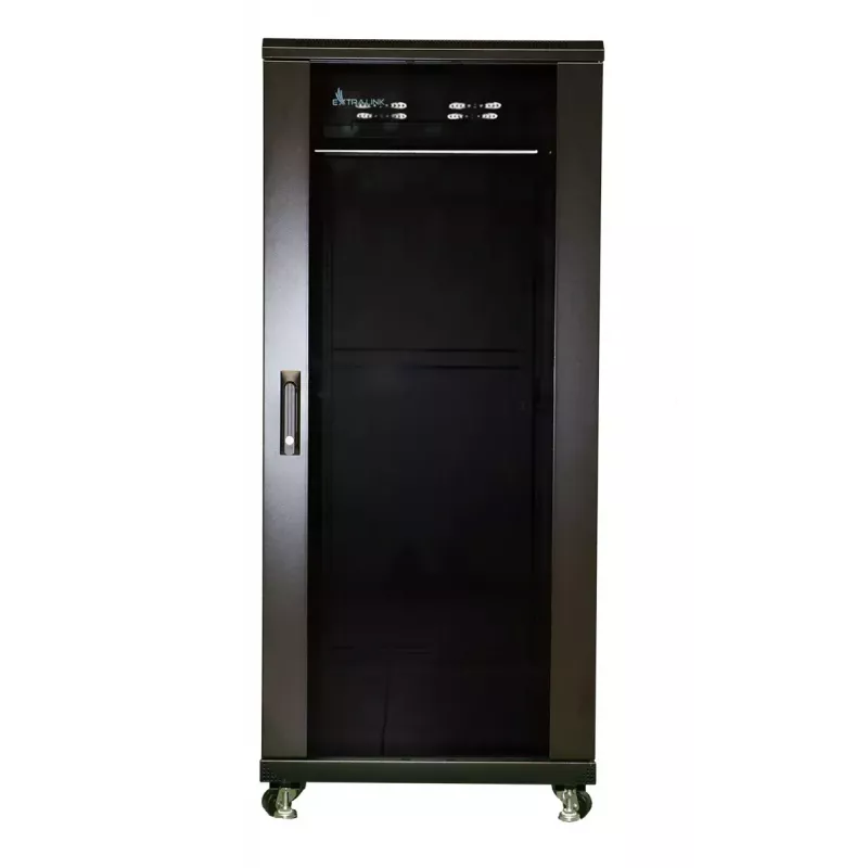 Ant sienos montuojamas stovas Extralink 37U 600X1000 juodas 1200 kg talpa