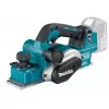 Akumuliatorinis rankinis oblius Makita DKP181Z, 18 V, obliavimo plotis 82 mm, maks. drožlės storis 3 mm, tuščiosios eigos greitis 12 000 aps./min., griovelių gylis 0–25 mm