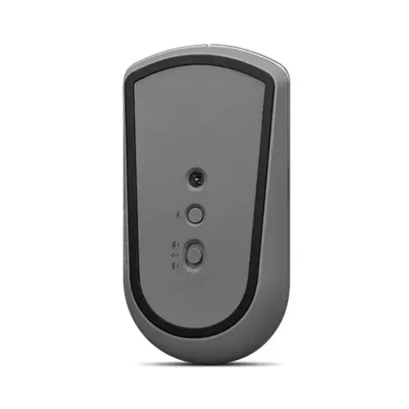 Optinė Bluetooth pelė Lenovo 600 — 2400 DPI, Bluetooth 5.0 dviejų įrenginių ryšys, 3 mygtukai, rutulinis slinkimas, geležies pilka