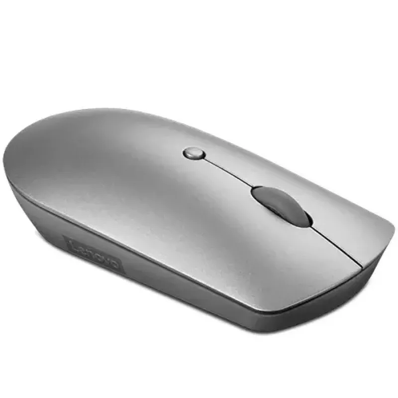 Optinė Bluetooth pelė Lenovo 600 — 2400 DPI, Bluetooth 5.0 dviejų įrenginių ryšys, 3 mygtukai, rutulinis slinkimas, geležies pilka