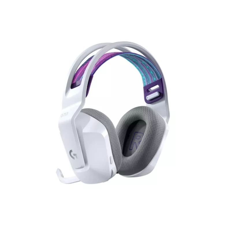 LOGITECH G733 Lightspeed belaidės RGB žaidimų ausinės Baltos
