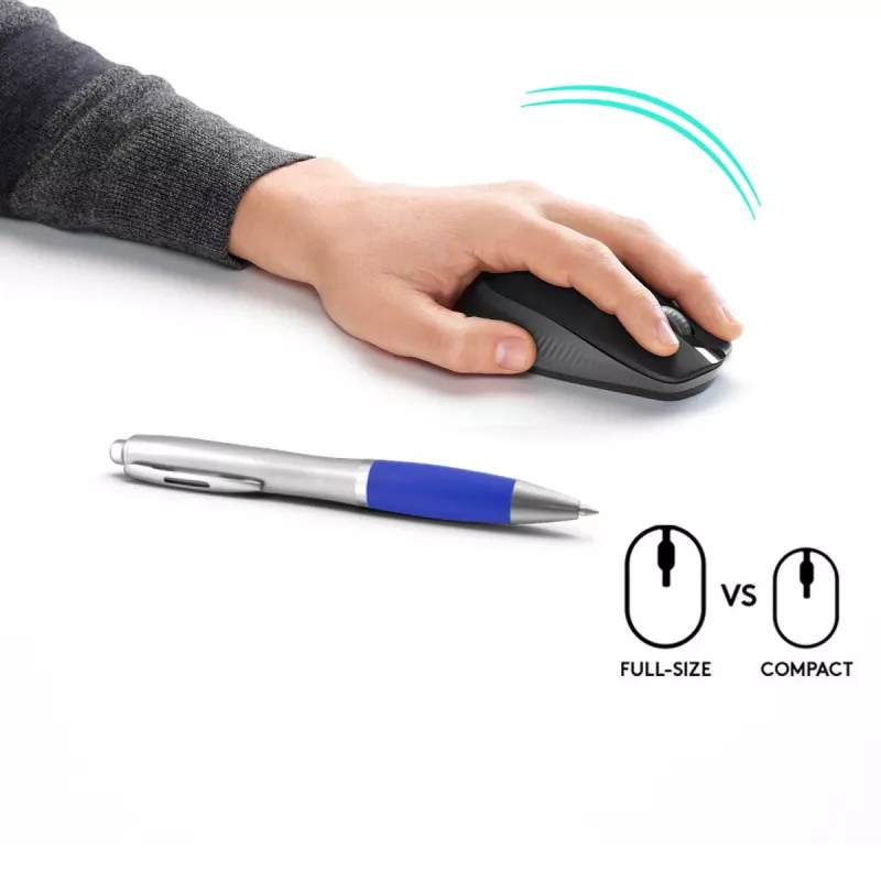 LOGITECH M190 didelė belaidė pelė, anglis
