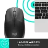 LOGITECH M190 didelė belaidė pelė, anglis