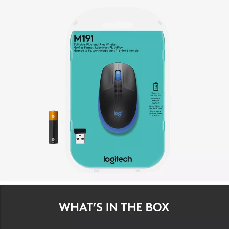 Pelė Logitech M190 belaidė USB