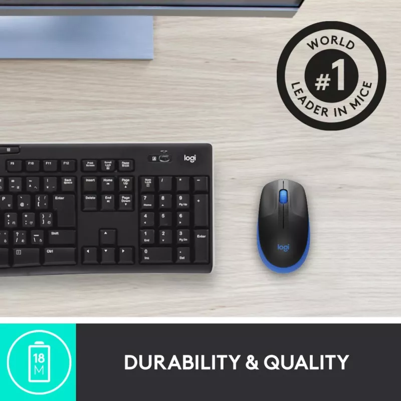 Pelė Logitech M190 belaidė USB