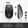 LOGITECH M190 pilno dydžio belaidė pelė, vidutiniškai pilka