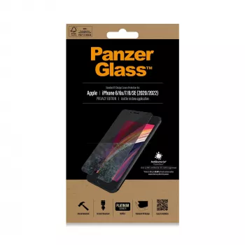 PanzerGlass ® Privatumo ekrano apsauga iPhone SE (2020/2022) | 8 | 7 | 6 | 6s | Standartinis prigludimas