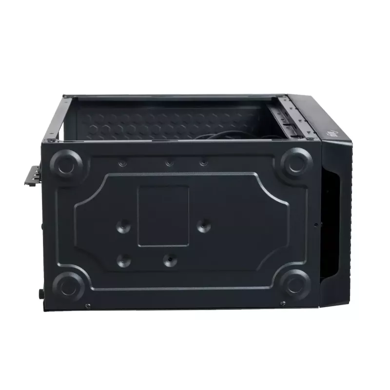 Kompiuterio korpusas Akyga AK36BK Micro Tower juodas — Micro Tower, palaiko Flex-ATX/Mini-ITX/Micro-ATX, GPU max 25 cm, CPU aušintuvas max 14 cm