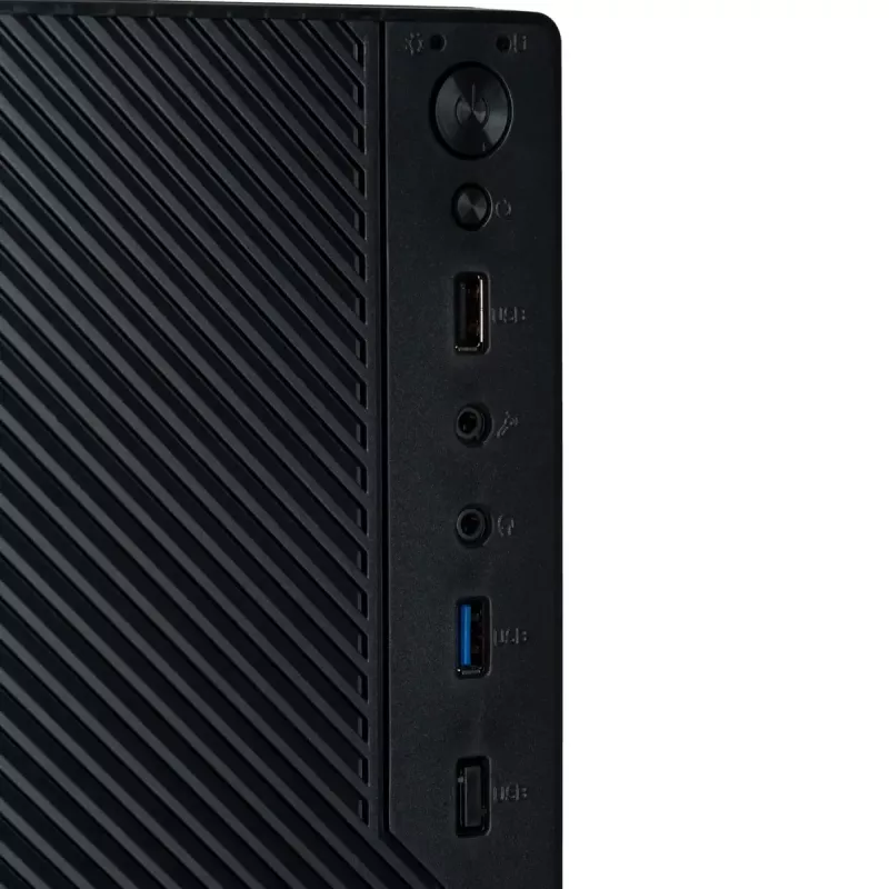 Kompiuterio korpusas Akyga AK36BK Micro Tower juodas — Micro Tower, palaiko Flex-ATX/Mini-ITX/Micro-ATX, GPU max 25 cm, CPU aušintuvas max 14 cm