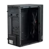 Kompiuterio korpusas Akyga AK36BK Micro Tower juodas — Micro Tower, palaiko Flex-ATX/Mini-ITX/Micro-ATX, GPU max 25 cm, CPU aušintuvas max 14 cm