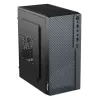 Kompiuterio korpusas Akyga AK36BK Micro Tower juodas — Micro Tower, palaiko Flex-ATX/Mini-ITX/Micro-ATX, GPU max 25 cm, CPU aušintuvas max 14 cm