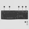 Logitech MK295 Silent Wireless Combo klaviatūra RF Belaidė QWERTY US International Juoda