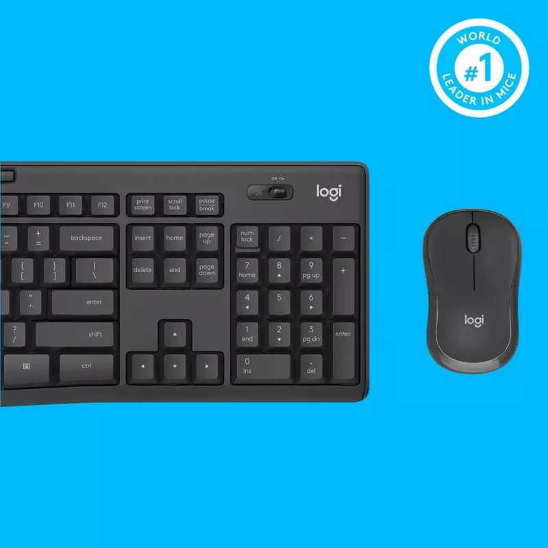 Logitech MK295 Silent Wireless Combo klaviatūra RF Belaidė QWERTY US International Juoda
