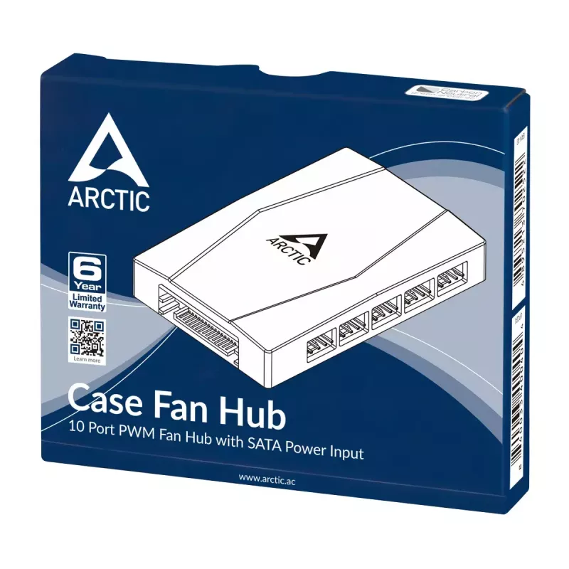 Korpuso ventiliatorių koncentratorius ARCTIC ACFAN00175A 10 prievadų PWM su SATA maitinimu