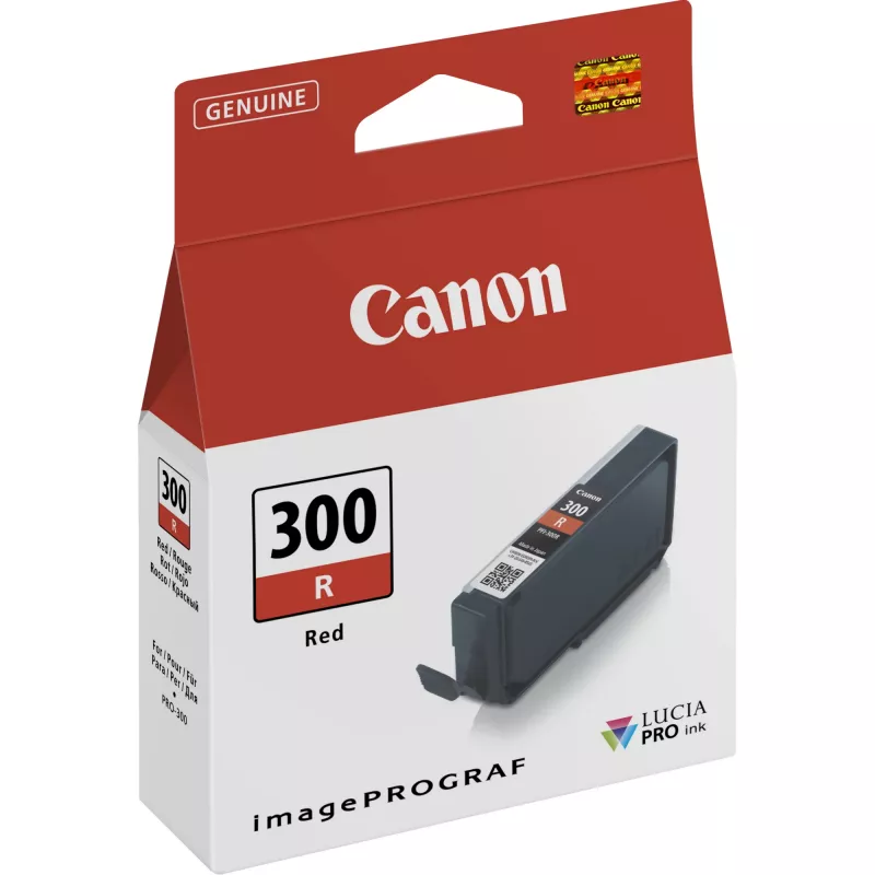 Canon PFI-300R raudono rašalo kasetė
