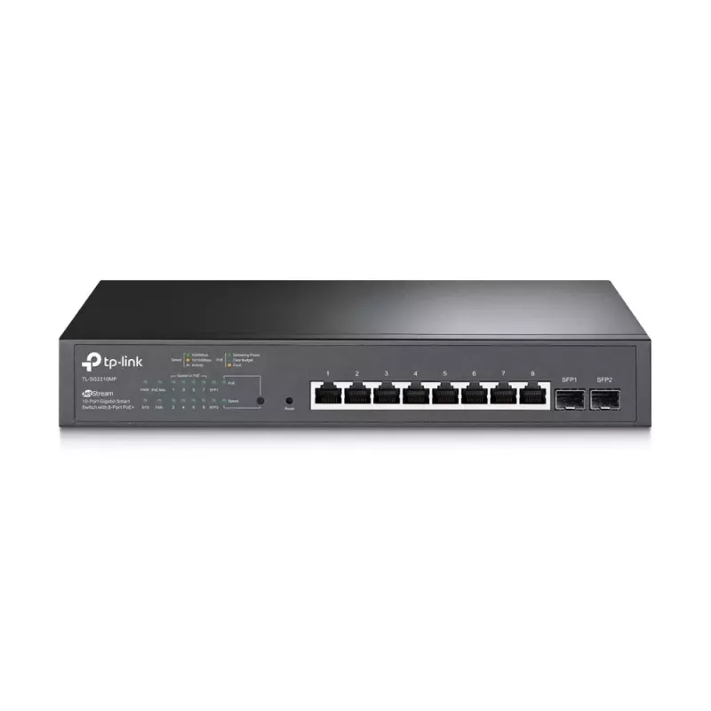 Valdomas jungiklis TP-Link JetStream TL-SG2210MP 10 prievadų Gigabit Smart PoE