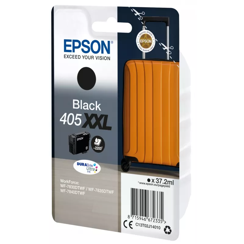 Epson 405XXL DURABrite Ultra Ink rašalo kasetė 1 vnt. Originali itin didelio našumo juoda