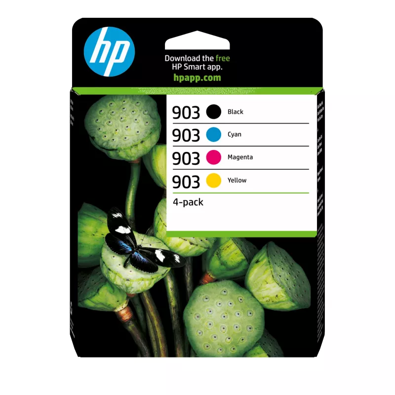 HP 903 4 vnt. juoda/ciano/magenta/geltona originalios rašalo kasetės