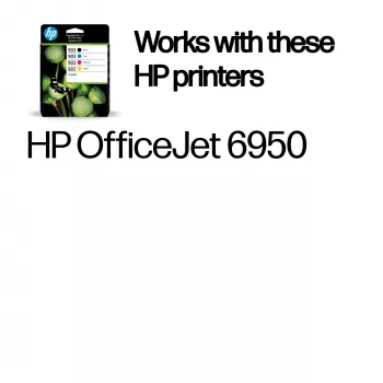 HP 903 4 vnt. juoda/ciano/magenta/geltona originalios rašalo kasetės