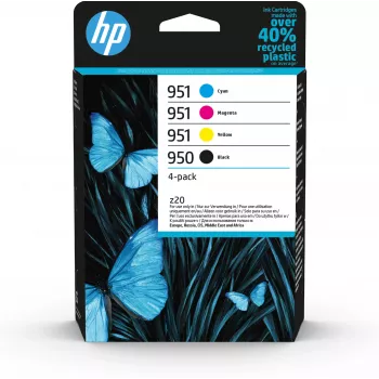 HP 950 Juoda/951 Žydra/Purpurinė/Geltona originalių rašalo kasečių 4 vnt. rinkinys