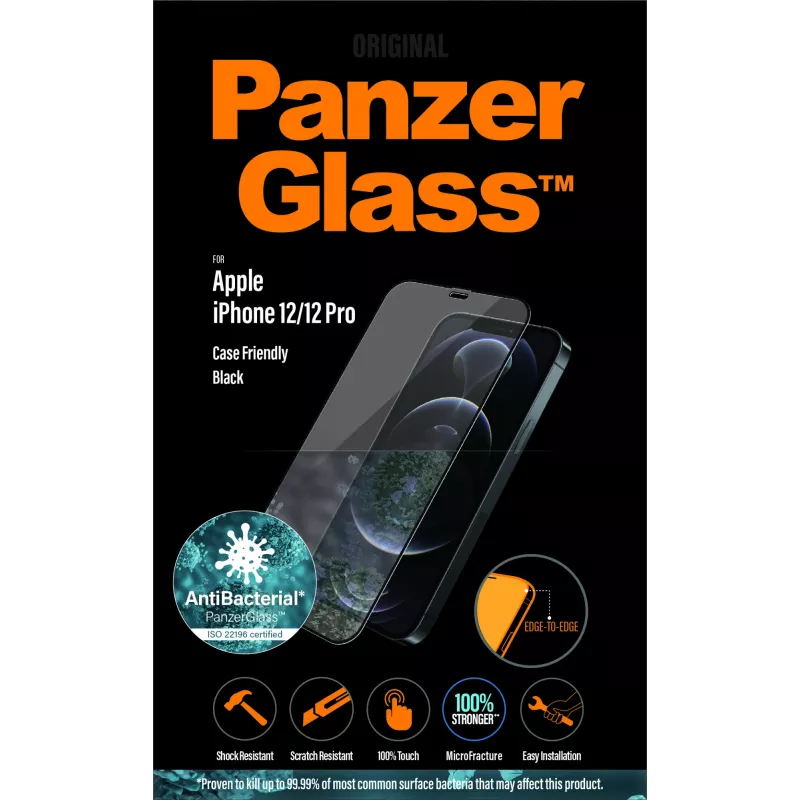 PanzerGlass ® Stiklinė Ekrano Apsauga iPhone 12 | 12 Pro | Kraštas Iki Krašto