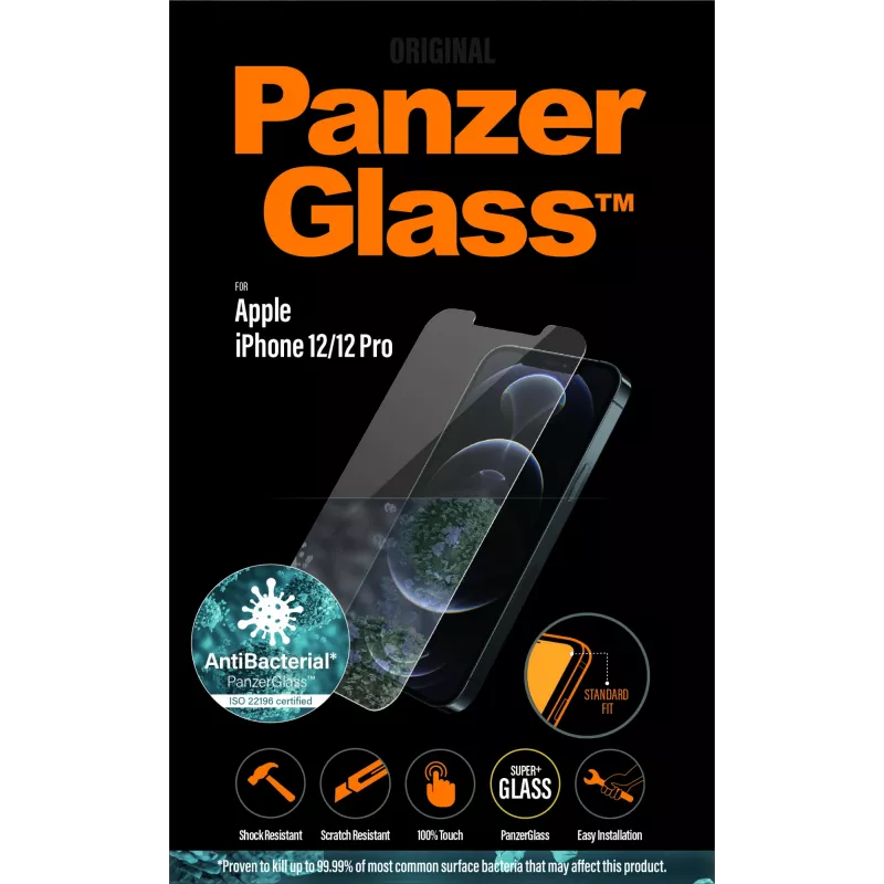 PanzerGlass ® Ekrano apsauga iPhone 12 | 12 Pro | Standard Fit