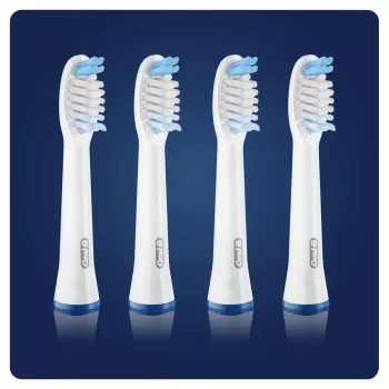 Dantų šepetėlių galvutės Oral-B Braun Pulsonic Clean 4 vnt. Baltos