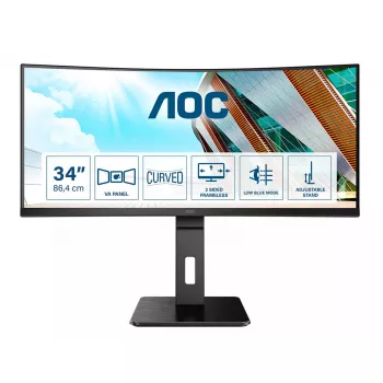 AOC P2 CU34P2A kompiuterio monitorius 86,4 cm (34 colių) 3440 x 1440 Quad HD LED juodas