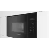 Įmontuojama solo mikrobangų krosnelė Bosch Serie 6 BFL524MB0 — 800 W, 20 L, grilis, jutiklinis ir sukamasis valdymas, juoda