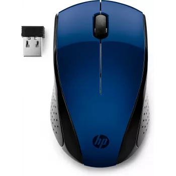 HP Wireless Mouse 220 (Lumiere Blue), ambidekstrinė, RF belaidė, mėlyna