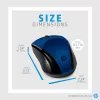 HP Wireless Mouse 220 (Lumiere Blue), ambidekstrinė, RF belaidė, mėlyna