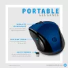 HP Wireless Mouse 220 (Lumiere Blue), ambidekstrinė, RF belaidė, mėlyna